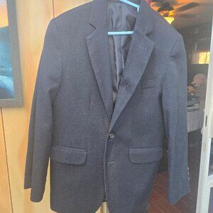 Boys Van Heusen Suit Jacket- Navy Blue Size 10 Husky